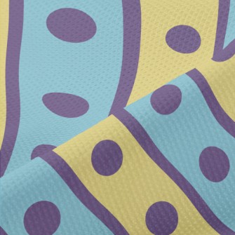 Polka Dot Lines Piqué