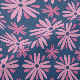 Playful Pink Flower Piqué