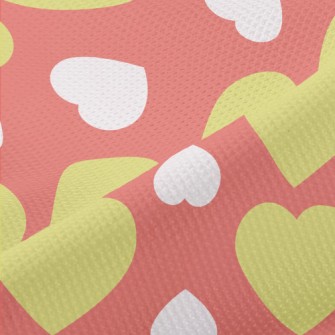 Arrange Hearts Upside Down Piqué