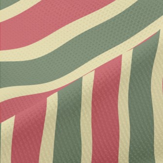 Christmas Straight Stripes Piqué