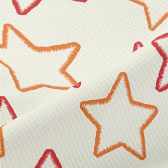Two Color Line Stars Piqué