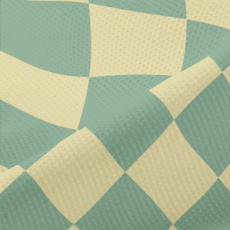 Checkerboard Rhombus Piqué