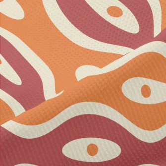 Dot Ellipse Wave Piqué