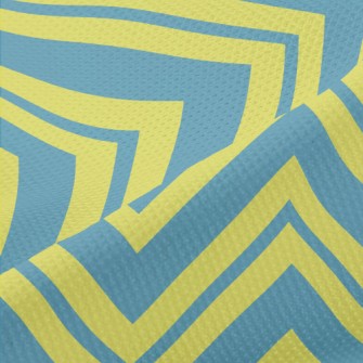 Two-Color Zigzag Waves Piqué