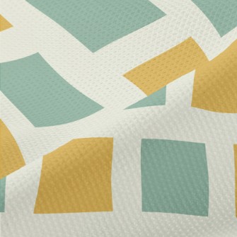 Two-Color Square Piqué