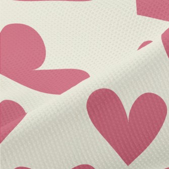 Simple Pink Heart Piqué