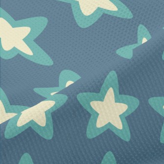 Two-Color Stacked Stars Piqué