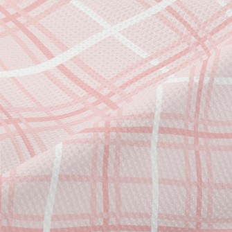 Pink Simple Lines Piqué