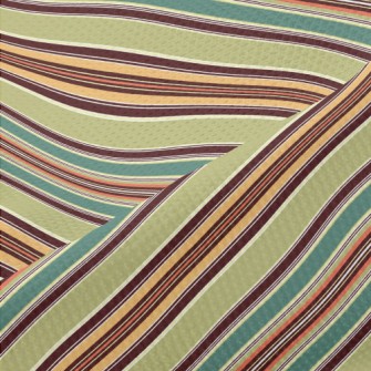 Contrasting Diagonal Stripes Piqué