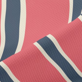 Typical Thick Diagonal Stripes Piqué