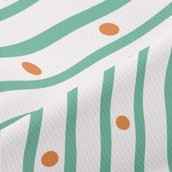 Straight Stripes Dots Piqué