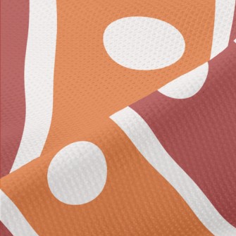 Polka Dot Diagonal Stripes Piqué