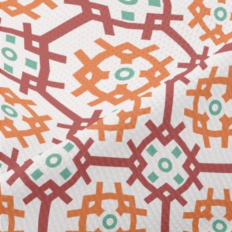 Three-Color Mesh Cross Piqué