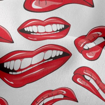 Charming Red Lips Lightweight Performance Linen