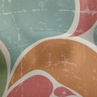 Vintage Abstract Illustration Lightweight Performance Linen
