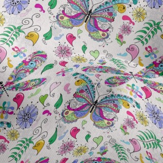 Colorful Butterfly Lightweight Performance Linen