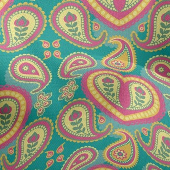 Heart Shaped Amoeba Illustrati Lightweight Performance Linen
