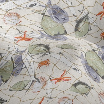 Fish In Fishnet Lightweight Performance Linen