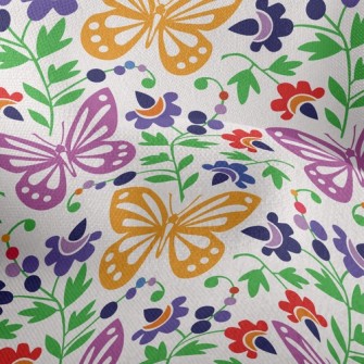 Flying Butterflies Lightweight Performance Linen