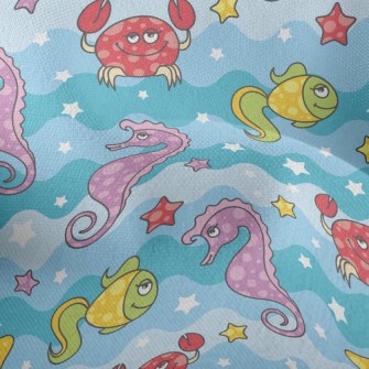 Underwater Animals Lightweight Performance Linen