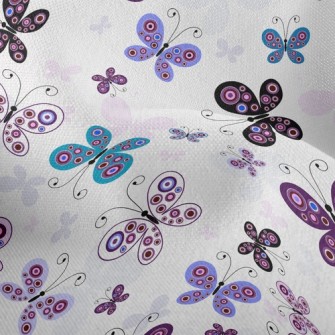 Purple Butterfly Fly Lightweight Performance Linen