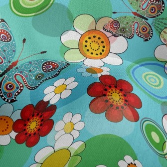 Beautiful Flowers Lightweight Performance Linen