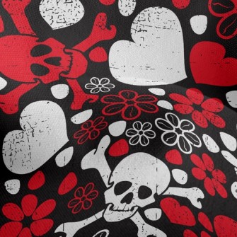 Love Flower Skull Lightweight Performance Linen
