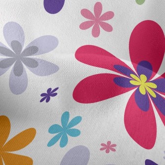 Colorful Flowers Lightweight Performance Linen