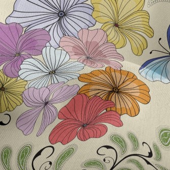 Colorful Butterfly Lightweight Performance Linen