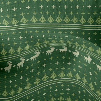 Christmas Elk Elements Lightweight Performance Linen