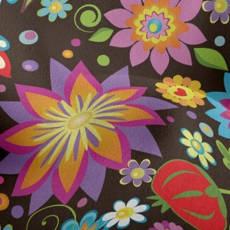 Colorful Ornate Pattern Lightweight Performance Linen