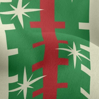 Christmas Ladder Stars Lightweight Performance Linen