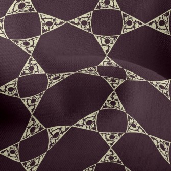 Nostalgic Tile Arrangement Lightweight Performance Linen