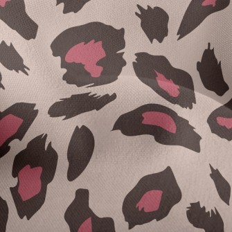 Pink Fashion Leopard Print Lightweight Performance Linen