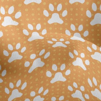 Cute Big Dog Footprints Lightweight Performance Linen