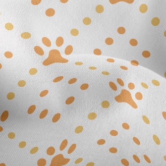 Dots And Dog Footprints Lightweight Performance Linen
