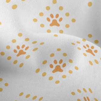 Square Line Dog Footprints Lightweight Performance Linen