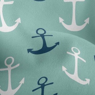 Two-Tone Navy Print Lightweight Performance Linen