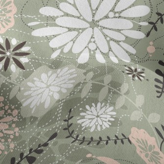 Classical Country Flowers Lightweight Performance Linen