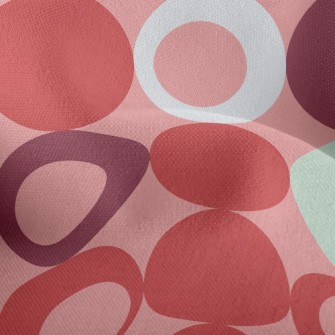 Red Fashion Dots Lightweight Performance Linen