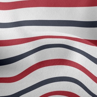 Simple Two-Color Lines Lightweight Performance Linen