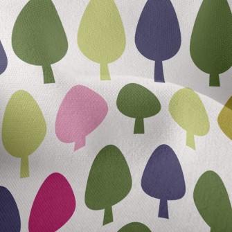 Cute Colorful Tree Lightweight Performance Linen