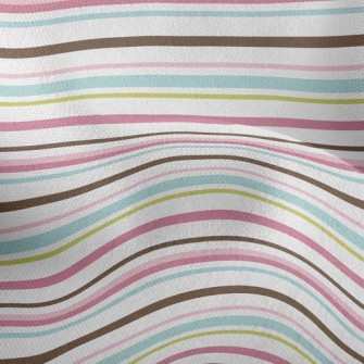 Horizontal Stripes Lightweight Performance Linen