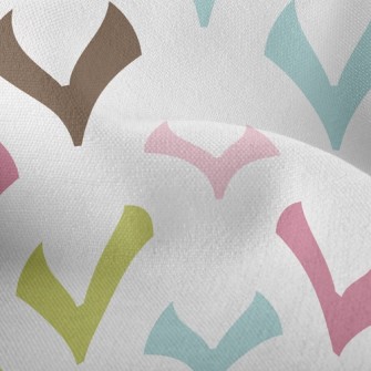 Colorful Geometric Little Hear Lightweight Performance Linen