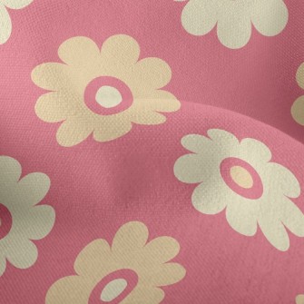 Small Round Flower Lightweight Performance Linen