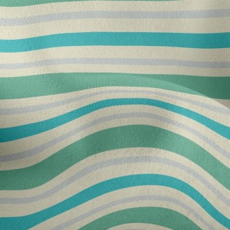 Fresh Earth Color Stripes Lightweight Performance Linen