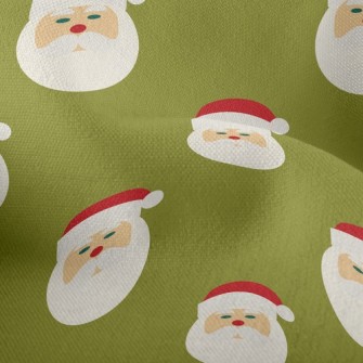 Tiny Santa Head Lightweight Performance Linen