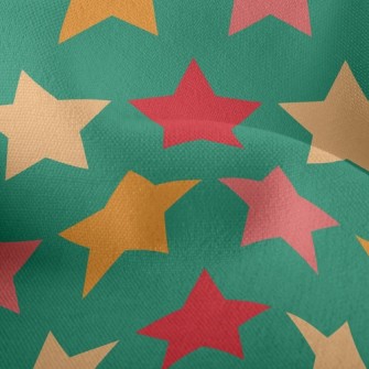Four Color Arrangement Stars Lightweight Performance Linen