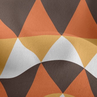 Four Color Mosaic Rhombus Lightweight Performance Linen