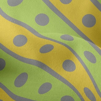 Dots Inside Diagonal Stripes Lightweight Performance Linen